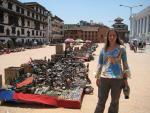 Heather in Durbar Square