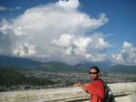 view over Pokhara from World Peace Pagoda