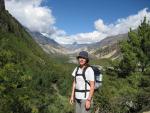 looking up the valley towards Manang