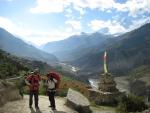 back down the valley towards Manang