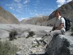 end of a long walk along the river bed