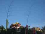 view of monastery from hotel roof