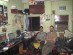 Drew with Bahadur in the nerve center of IT operations in Kolkata