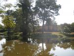 Prasat Kravan across the water