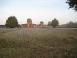 looking back to the main gate of Angkor Wat