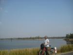 cycling round Huay Tung Thao reservoir