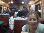 restaurant car on the train to Danang