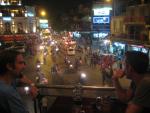 traffic chaos in Hanoi, observed over a beer