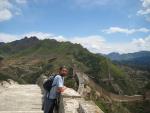 admiring the view some more on the Great Wall