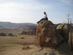 looking over our ger camp in the Terelj